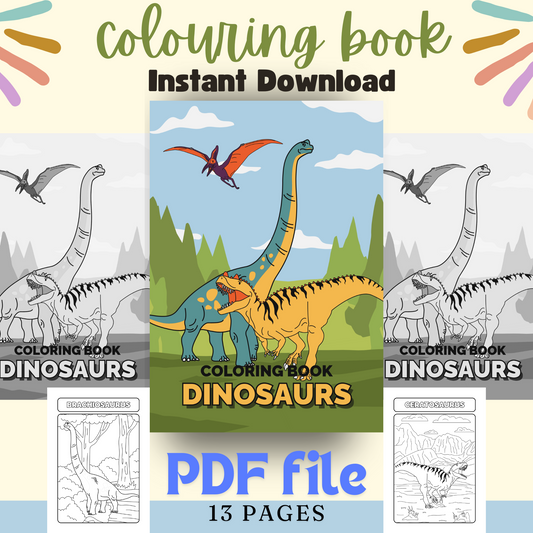 Dinosaurs colouring book